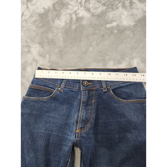 Zara Man Black Tag Straight Leg Denim Jeans Size 30 Blue Dark Wash Stretch Slim - Picture 12 of 16